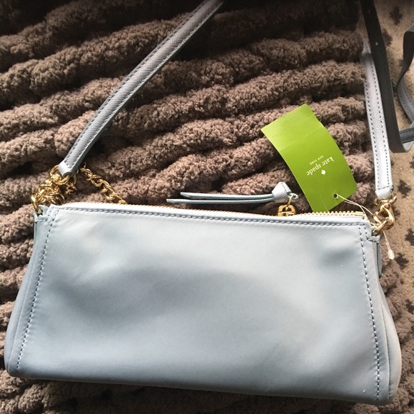Kate Spade Wilson Road Crossbody Baby Blue Nylon - Picture 5 of 8
